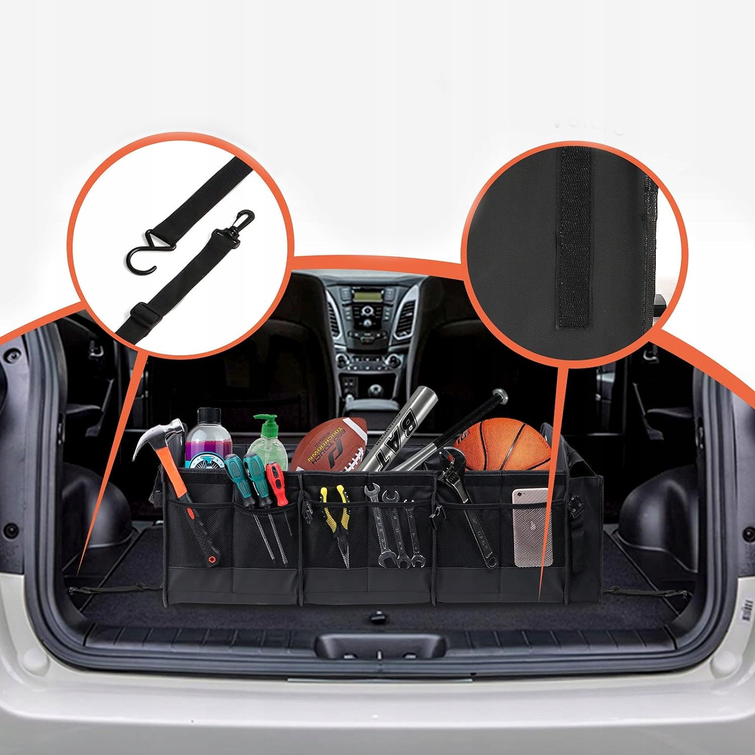 VELKÝ ORGANIZÉR DO KUFRU AUTA, KUFR, PEVNÁ SCHRÁNKA + CHLADIČ Druh tašky a organizéry
