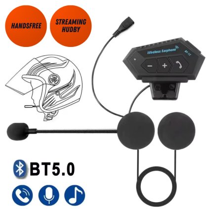 RideCom X2 – Bluetooth slúchadlá do motocyklovej helmy s mikrofónom, stereo zvukom, vodotesnosťou IP67 a handsfree funkciou