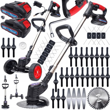 Girantina Aku krovinorez – s koliečka pro snadnou pohyb, 2x 36V batériami v balení, výkonný set príslušenstva