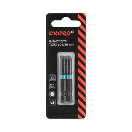 Rázové TORX 30 50 mm (S2)-M 2 ks.Dnipro-M