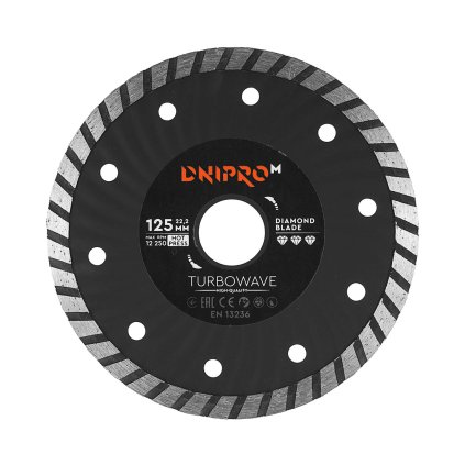 Diamantový kotouč Turbowave 125 22,2 mm Dnipro-M