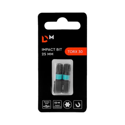 Bit Impact TORX30 25 mm 2 ks. Dnipro-M