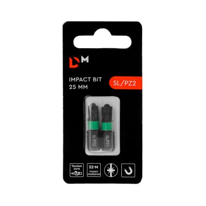 Bit Impact SL/PZ2 25 mm 2 ks. Dnipro-M