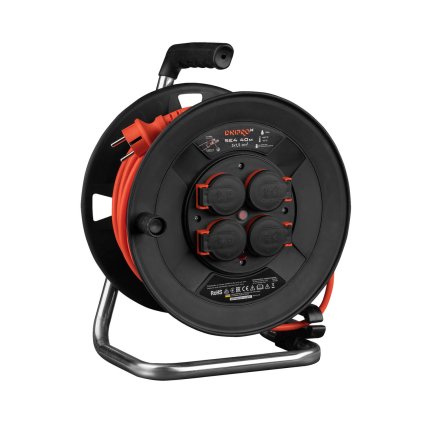 <prosledek>Prodlužovací kabel na cívce SE4 3x1,5mm² 40m, Dnipro-M</prosledek>