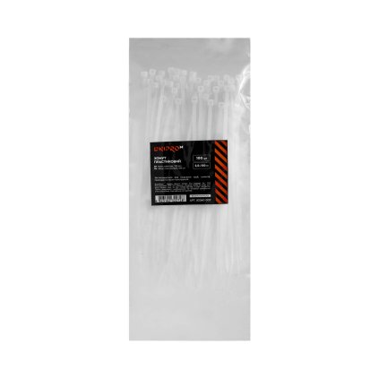 Sťahovacia páska biela 2,5 mm 150 mm, 100 ks, Dnipro-M