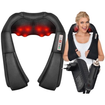 Zen-Therapy Masážný prístroj na shiatsu masáže s infračerveným svetlom a 8 masážnymi bodmi.