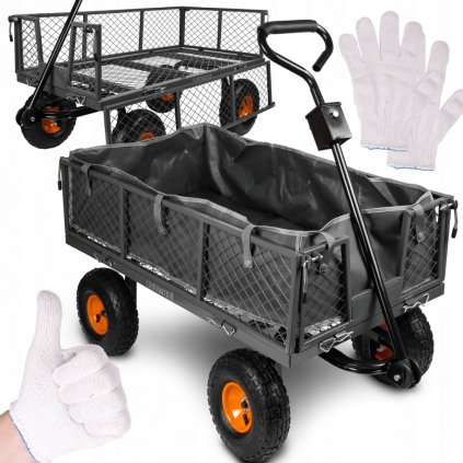 TerraCart Pro 100L – záhradný vozík s nosnosťou 400 kg a objemom 100 l a plachtou