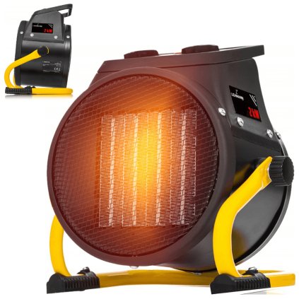 QuickWarm 2000 W – odolný elektrický ohřívač s termostatem, praktický pro domácnost i dílnu