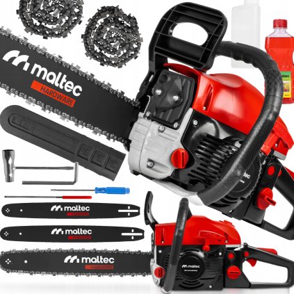 ChainPro 5.7 HP – dvoutaktní motorová pila s rychlým startem a automatickým mazáním řetězu, s lištami 16" a 18" + DÁREK NAVÍC olej 250 ml a startér