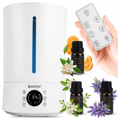 AirSense 3v1 – zvlhčovač vzduchu s ionizátorem a aromaterapií (5 l) + 3 vonné oleje ZDARMA
