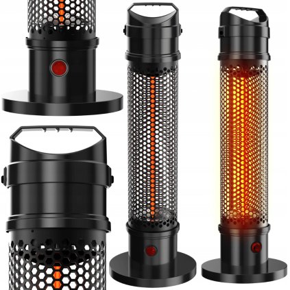 ELEKTRICKÝ INFRAČERVENÝ OHŘÍVAČ S TEPELNÝM ZÁŘIČEM, TOPNÁ LAMPA 1200 W