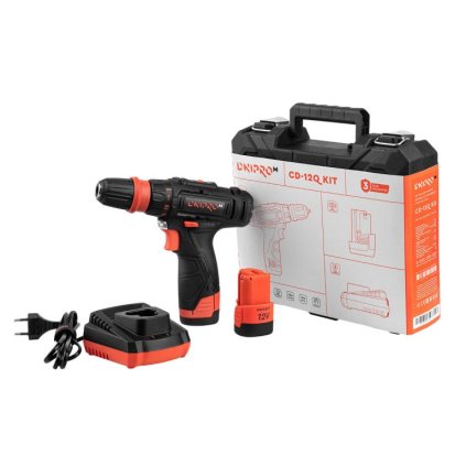 Akumulátorový vrtací šroubovák CD-12Q Kit, Dnipro-M