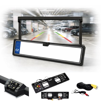 Couvací kamera s LED v rámečku SPZ