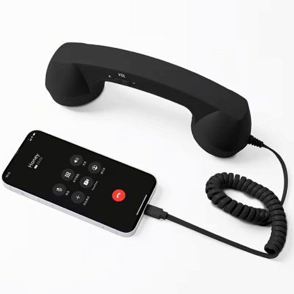 Retro sluchátko ke smartphonu s USB-C konektorem