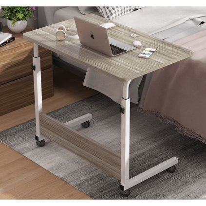 124675 2 graft bauer pojizdny stolek na notebook handy dub sedy