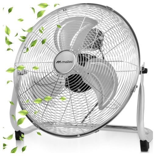 CoolAir-Pro Podlahový ventilátor 80 W s nastavitelným sklonem, bílý
