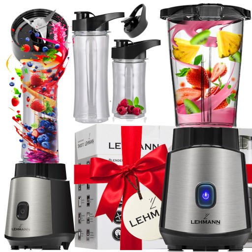 Levně PowerBlend To-Go výkonný smoothie mixér 1200 W s lahvemi 570 a 400 ml