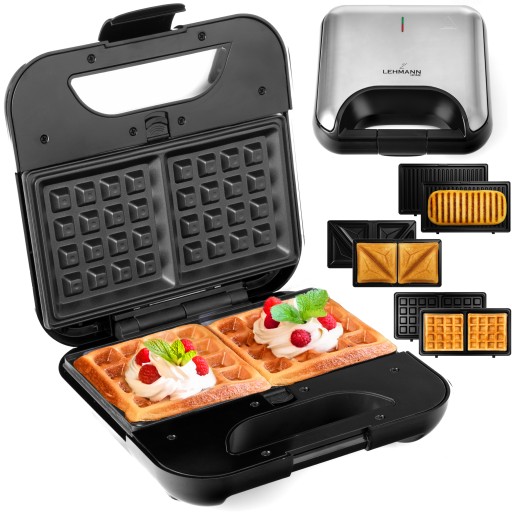 Snack-Chef 3v1 sendvičovač s výměnnými deskami (tousty, vafle a gril)