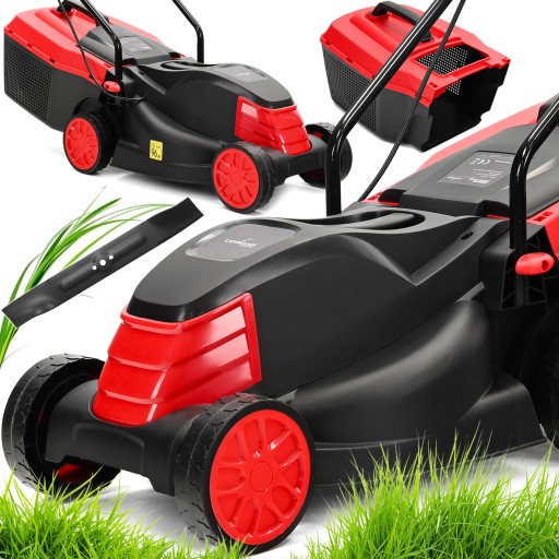 Levně PowerMow 2000 – Elektrická sekačka se šířkou záběru 32 cm a regulací výšky, koš 25 l
