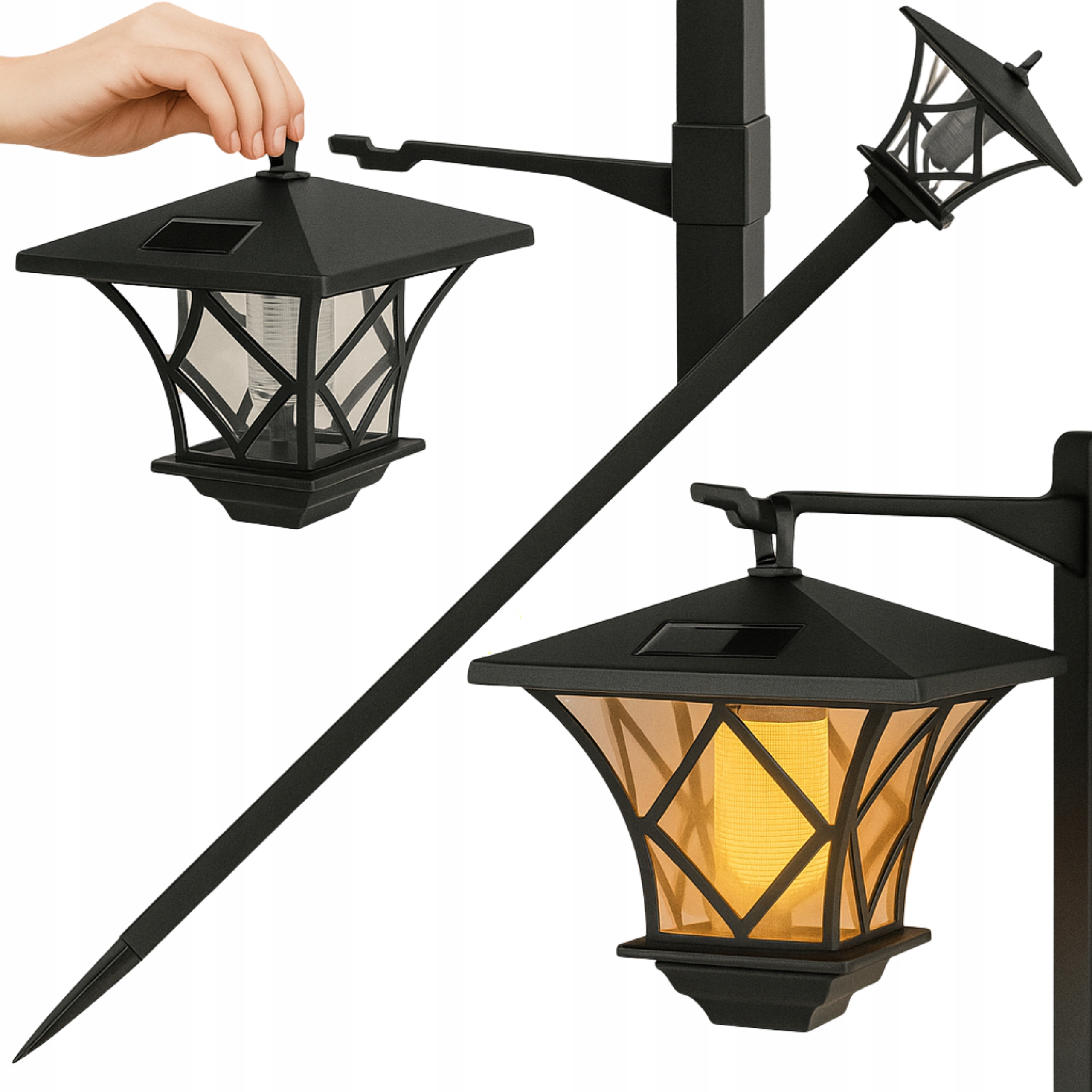 FlameGlow 1,5 m – solární pochodňová lampa/ lucerna s LED diodami