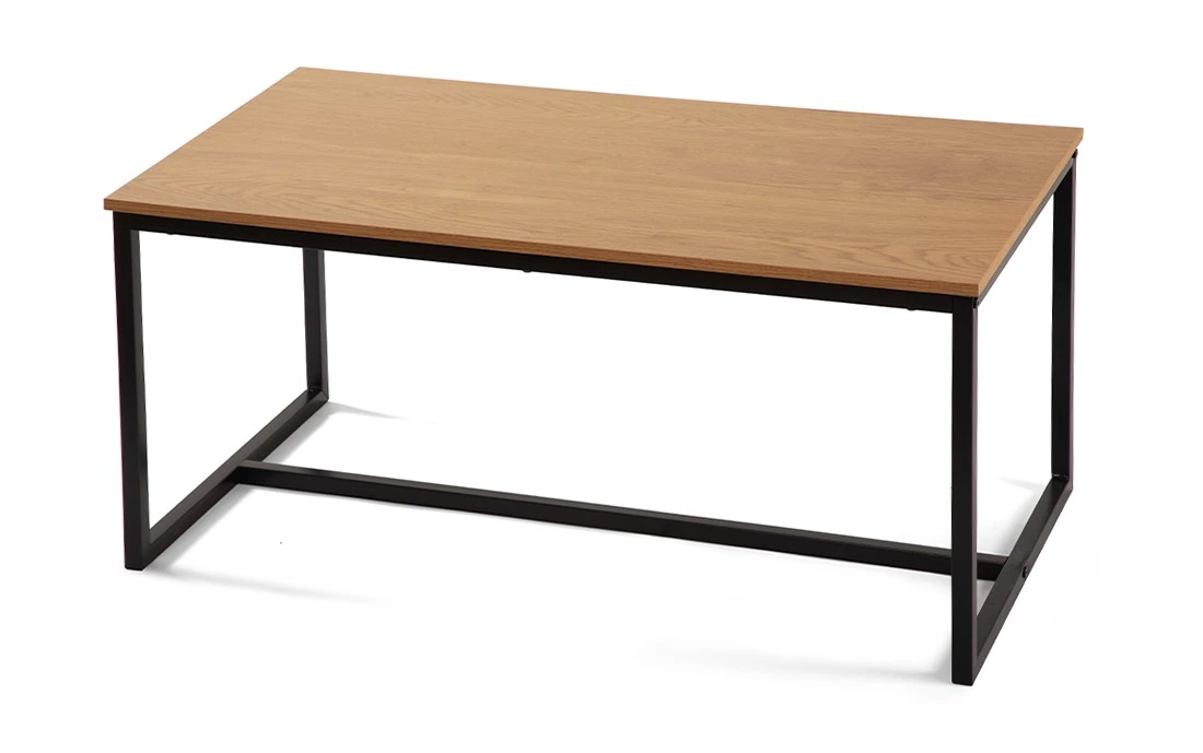 Levně Noela Konferenční stolek s černým rámem TABULA 90