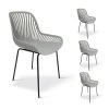 GABY židle šedá 4 ks