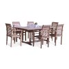 Dřevěný zahradní nábytek Faisal I. teak set 1+6
