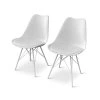 Moderní jídelní židle Eco bílá (2)