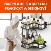 152118 9 elegantni koupelnova sada noir line 5 ks designovych uloznych polic z cerneho kovu se snadnou montazi