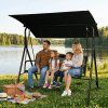 SunnySwing+ Zahradní houpačka se stříškou černá