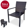 152199 14 zahradni jidelni set viking m 4x ratanova zidle wicker pat