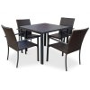 152199 22 zahradni jidelni set viking m 4x ratanova zidle wicker pat