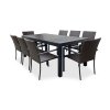 Jídelní set GRANDE PASTO + 8x židle WICKER PAT (1)