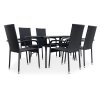 Zahradní jídelní set Klaudie + 6x židle PARIS (1)