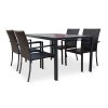 Zahradní jídelní set Viking L + 4x židle WICKER PAT (1)