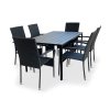 Ratanový set stůl Viking L + 6x židle PARIS KD (1)