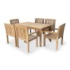 Zahradní nábytek teak stůl GARDEN I. + 6x křeslo Kingsbury (2)