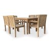 Zahradní nábytek teak stůl GARDEN I. + 6x křeslo Kingsbury