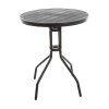 Kulatý balkonový stůl s ocelovou konstrukcí NONA – kompaktní řešení pro venkovní posezení