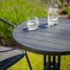 Okrúhly balkónový stôl s oceľovou konštrukciou NONA - kompaktné riešenie pre vonkajšie posedenie