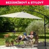 Set zahradní slunečník Hook pr. 3m šedý + závaží ZDARMA