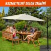 Set zahradní slunečník Hook pr. 3m šedý + závaží ZDARMA