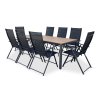 Zahradní jídelní set Milano + 8x kovová židle Pia (2)