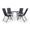 Zahradní nábytek stůl Wilder + 4x židle Pia polohovací (2)