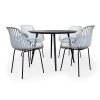 Zahradní nábytek stůl Wilder + 4x křeslo GABY šedé (3)