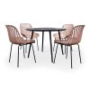 Zahradní nábytek stůl Wilder + 4x židle GABY růžová (1)