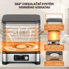 GUDO Výkonná elektrická sušička potravin s 5 platy - ideální pro zdravé mlsání, výrobu jerky, ovocných plátků, zeleninových chipsů, sušených bylinek i pamlsků pro domácí mazlíčky