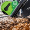 LEAFOX 3v1 záhradný fukár s funkciou vysávania a drvenia – so zberným vakom 40 l, popruhom cez rameno, vodiacimi kolieskami