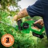 HedgeCut Max 20V – Aku nůžky s dlouhou lištou a rychlonabíječkou, Li-Ion baterií a bezpečnostní brzdou