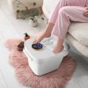Foot-Spa Masážní vana na nohy s ohřevem a hydromasáží, bublinkovou lázní a zásobníkem na bylinky/soli